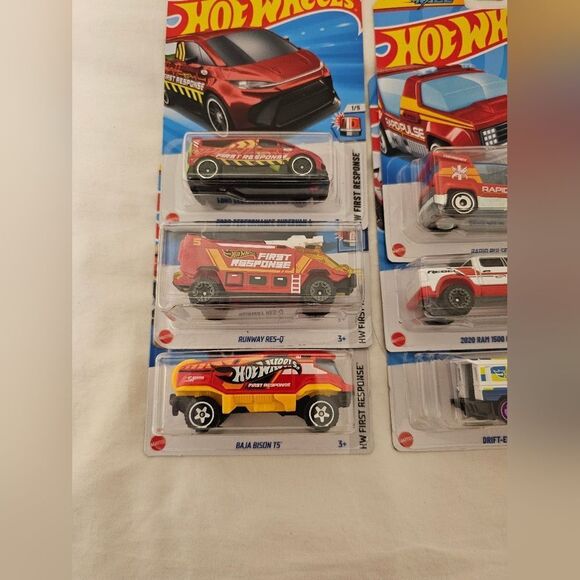 HotWheels First Response Set Of 6 Cars - Picture 3 of 5